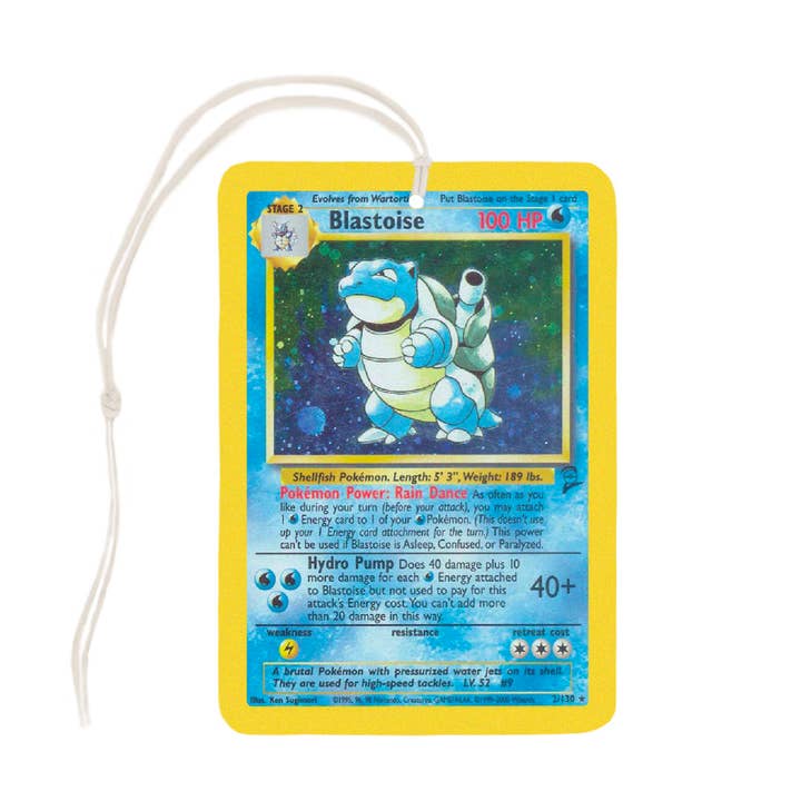 Blastoise Pokemon Card Air Freshener for wholesale by Lucky Mfg. Co.