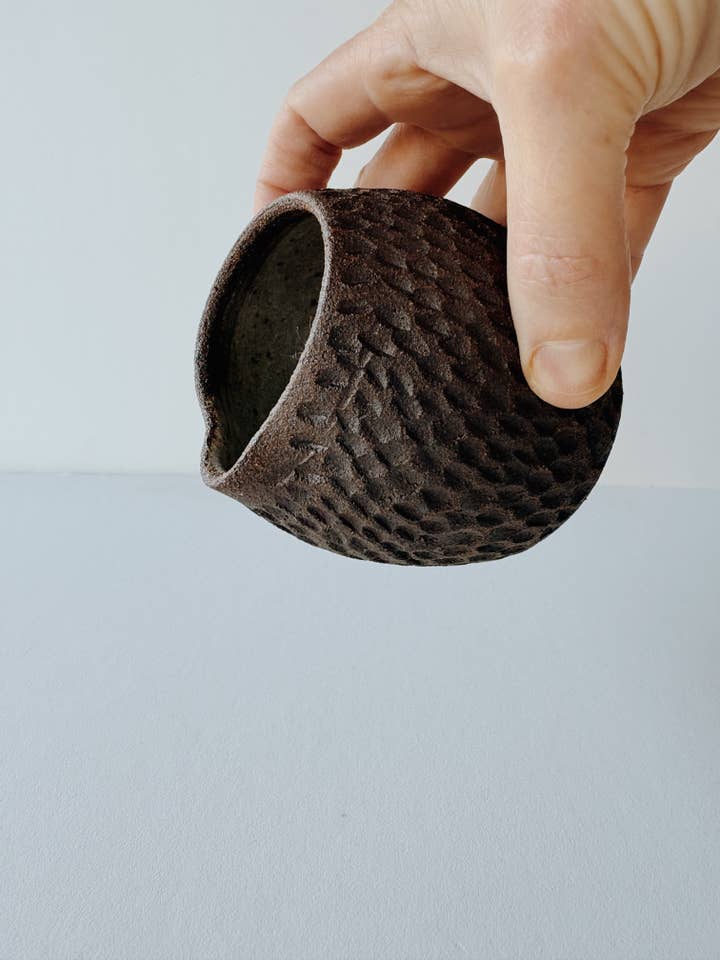 Carved Creamer for wholesale by Coastline Ceramics