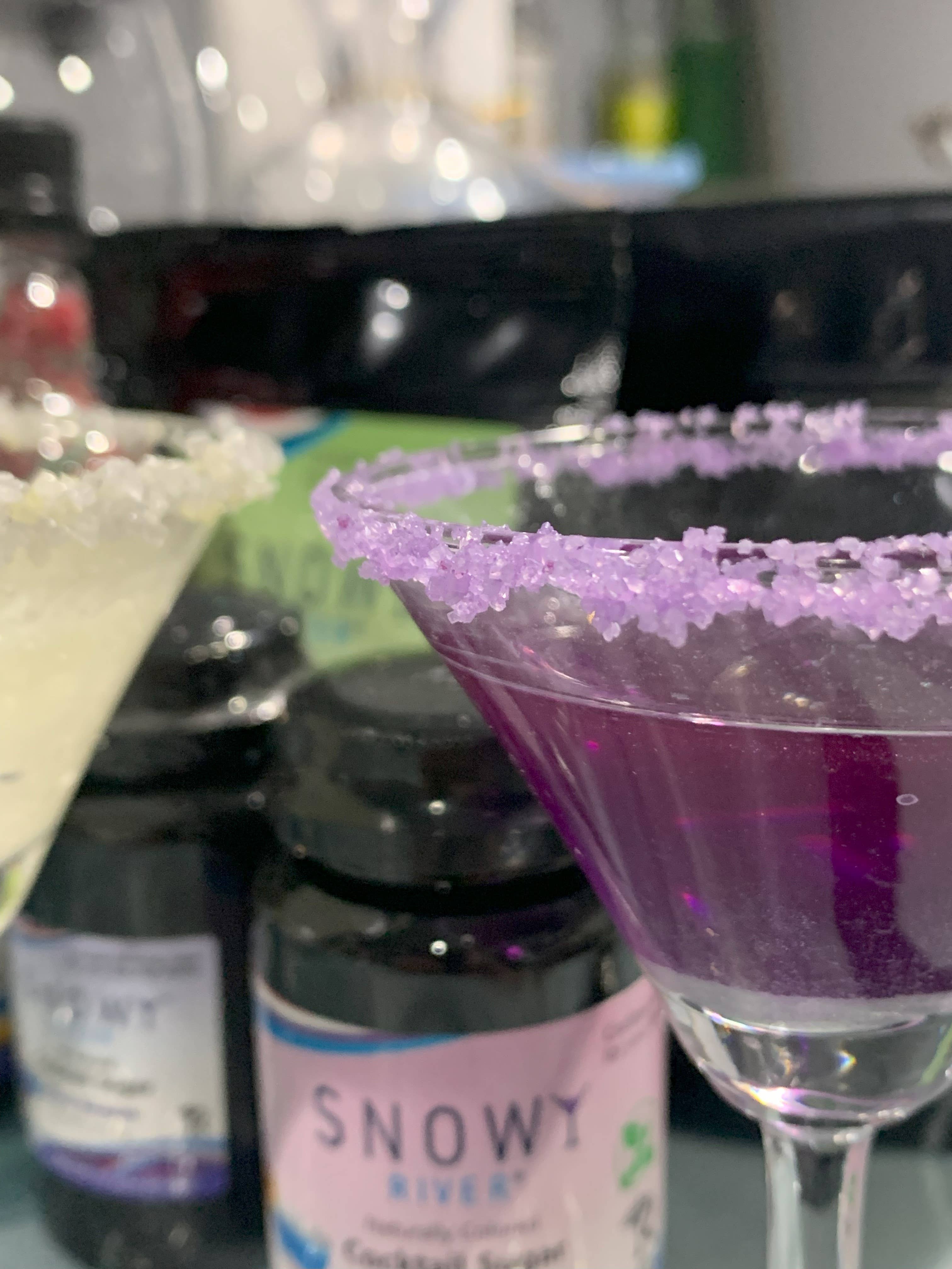 Ultimate Baker - Wholesale Sugar/Sweetener - Snowy River Purple Cocktail Rimming Sugar (1x3oz gift pack)2