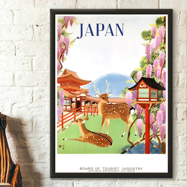 Voyage au Japon Voyage au Japon Voyage au Japon Décoration d'intérieur for wholesale by Vintage Wall Graphics