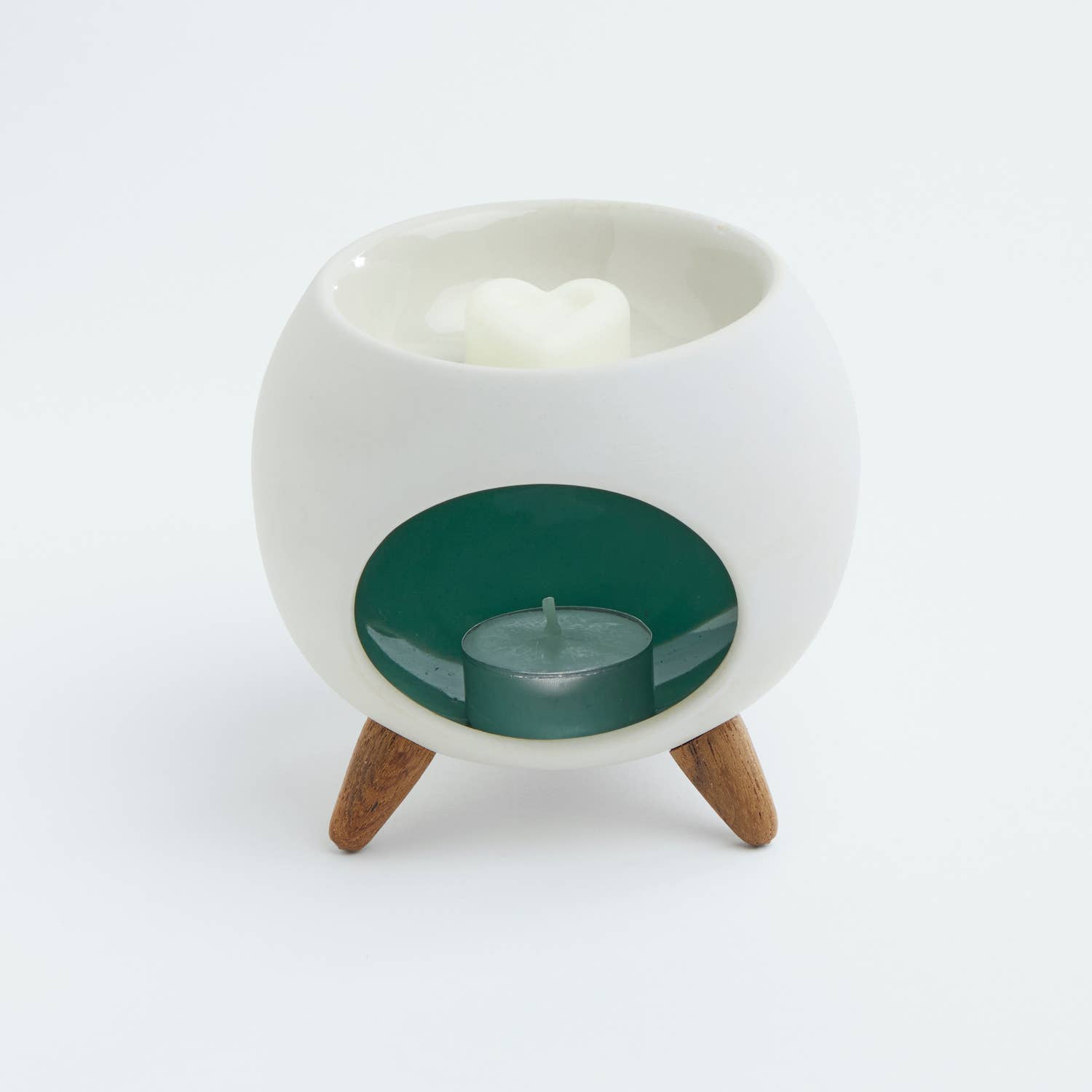 Anoq - Wholesale Wax Warmer - Aromatic diffuser for scented wax. ROUND GREEN burner7