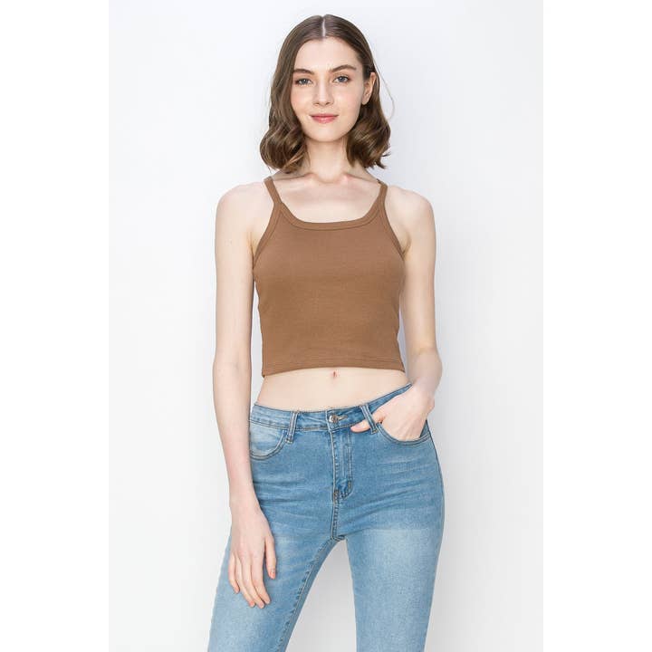 UP CLOTHING – wholesale Tank top – Women′s – Cropped Spaghetti Strap Tank Top2