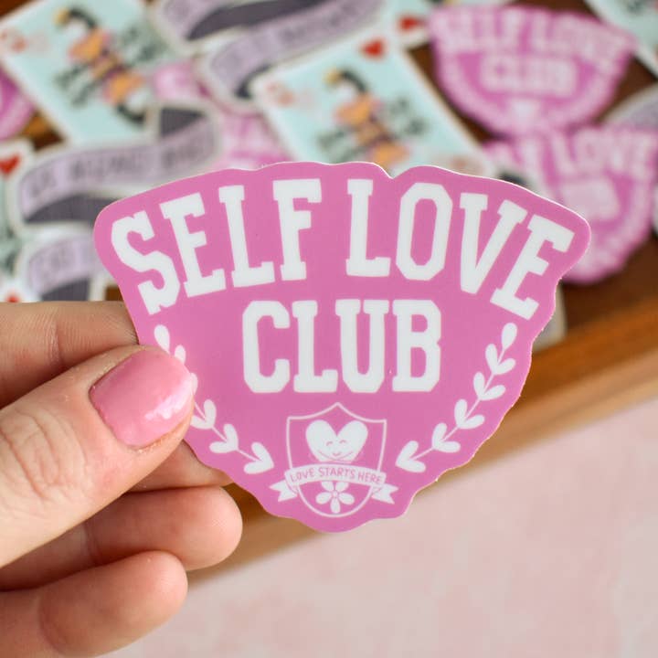 Self Love Club Sticker for wholesale by Kyn You Believe It