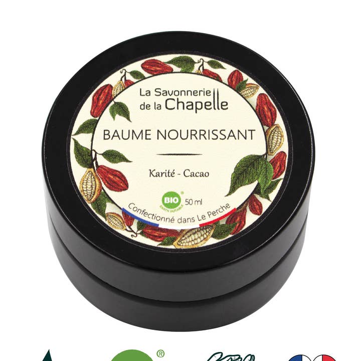 Balsamo nutriente al burro di karité e cacao per la vendita all'ingrosso da parte di SAVONNERIE DE LA CHAPELLE