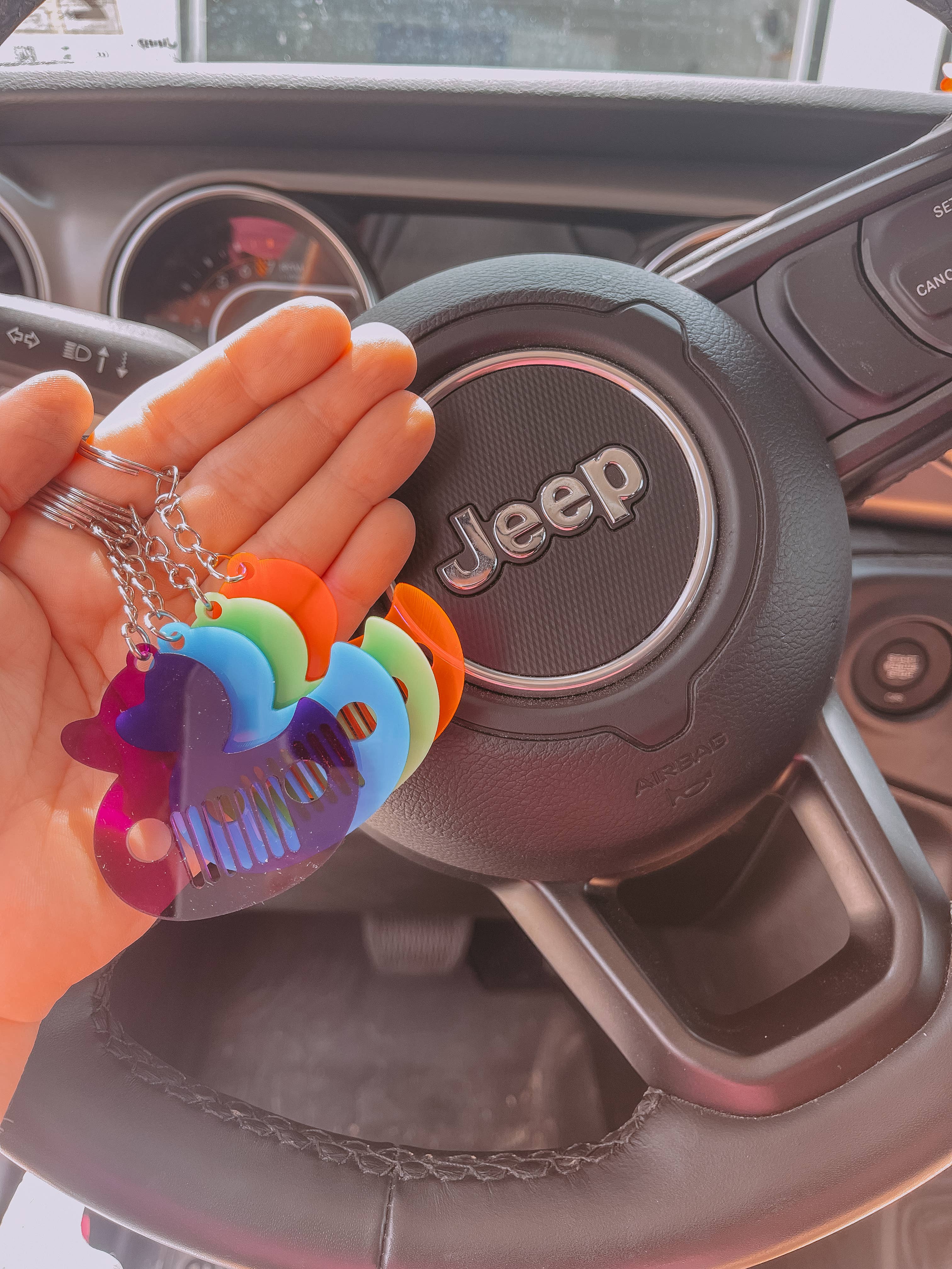 Sugar Koated Designs - Wholesale Keychain - Women's - You've been ducked, Duck Keychain, Wrangler Keychain, 4x410