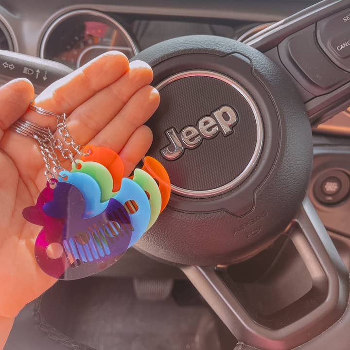 Sugar Koated Designs - Wholesale Keychain - Women's - You've been ducked, Duck Keychain, Wrangler Keychain, 4x410