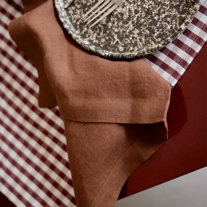Gabrielle Paris - Vente Serviettes de table en tissu - Serviette de table en Lin Lavé Uni7