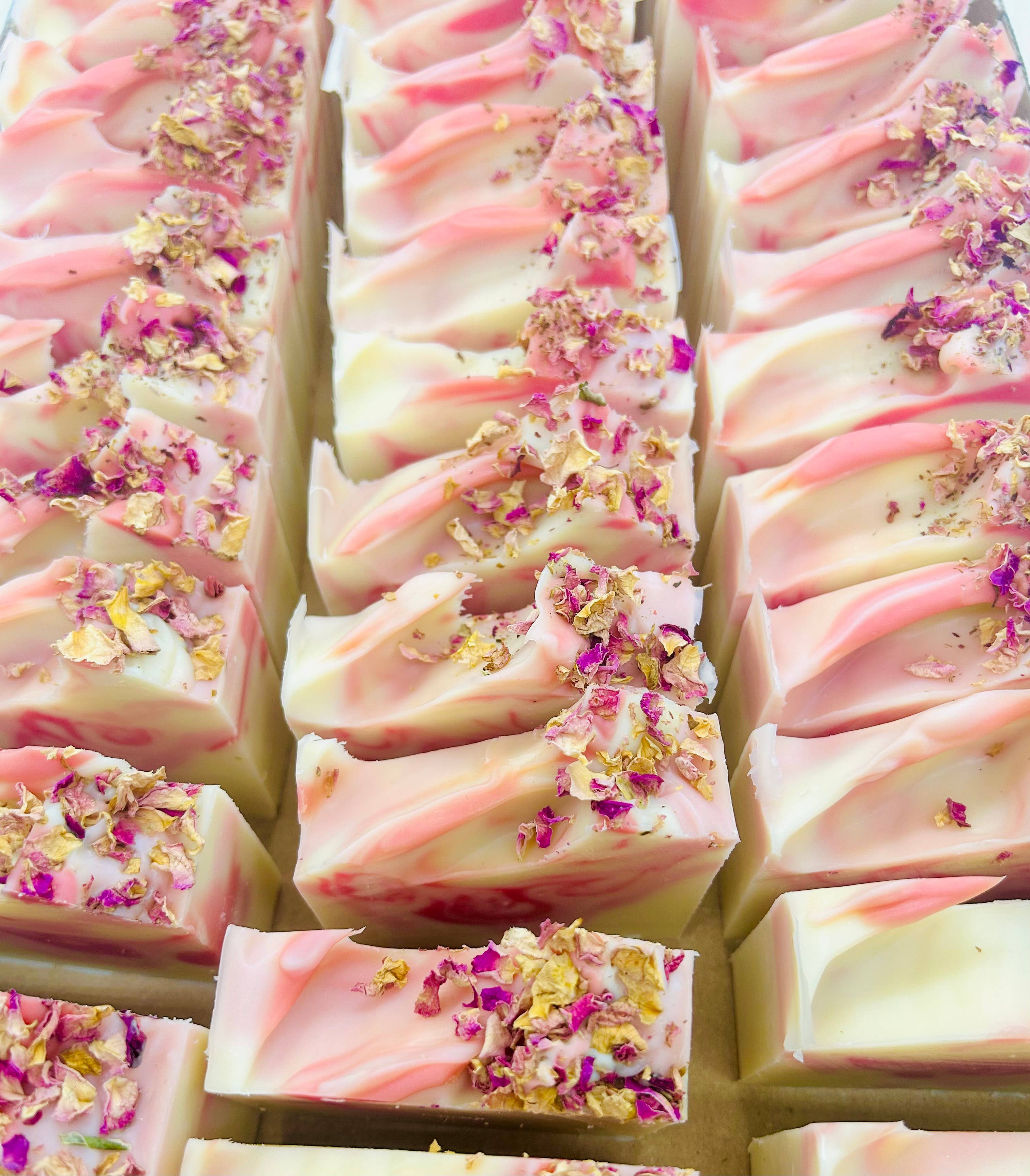 SARATOGA SOAP COMPANY - Wholesale Bar Soap - Wild Rose Handmade Soap Bar VEGAN COLD PROCESS3