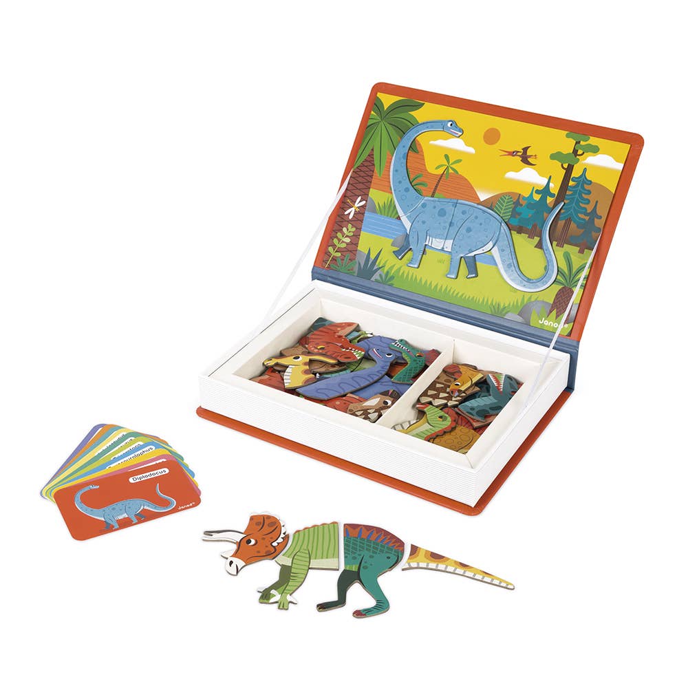 Janod - Wholesale Toy Set - Kids - Magneti'book - Dinosaurs6