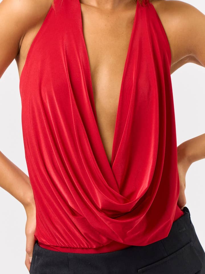 Blue Blush - Wholesale Bodysuit - Women's - COWL BODYSUIT13