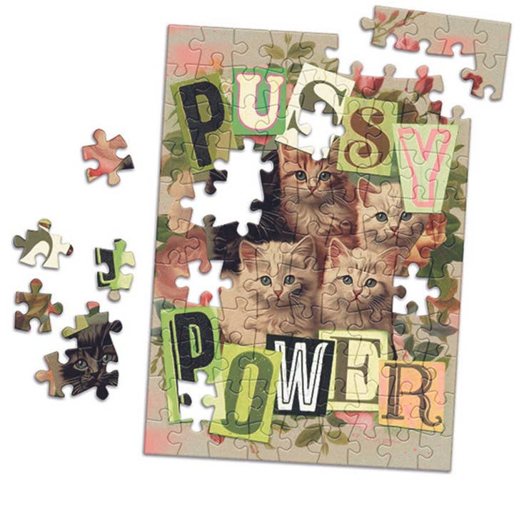 LA PUZZLERIE - Wholesale Puzzle - Adult - 100 piece mini puzzle - Pussy Power