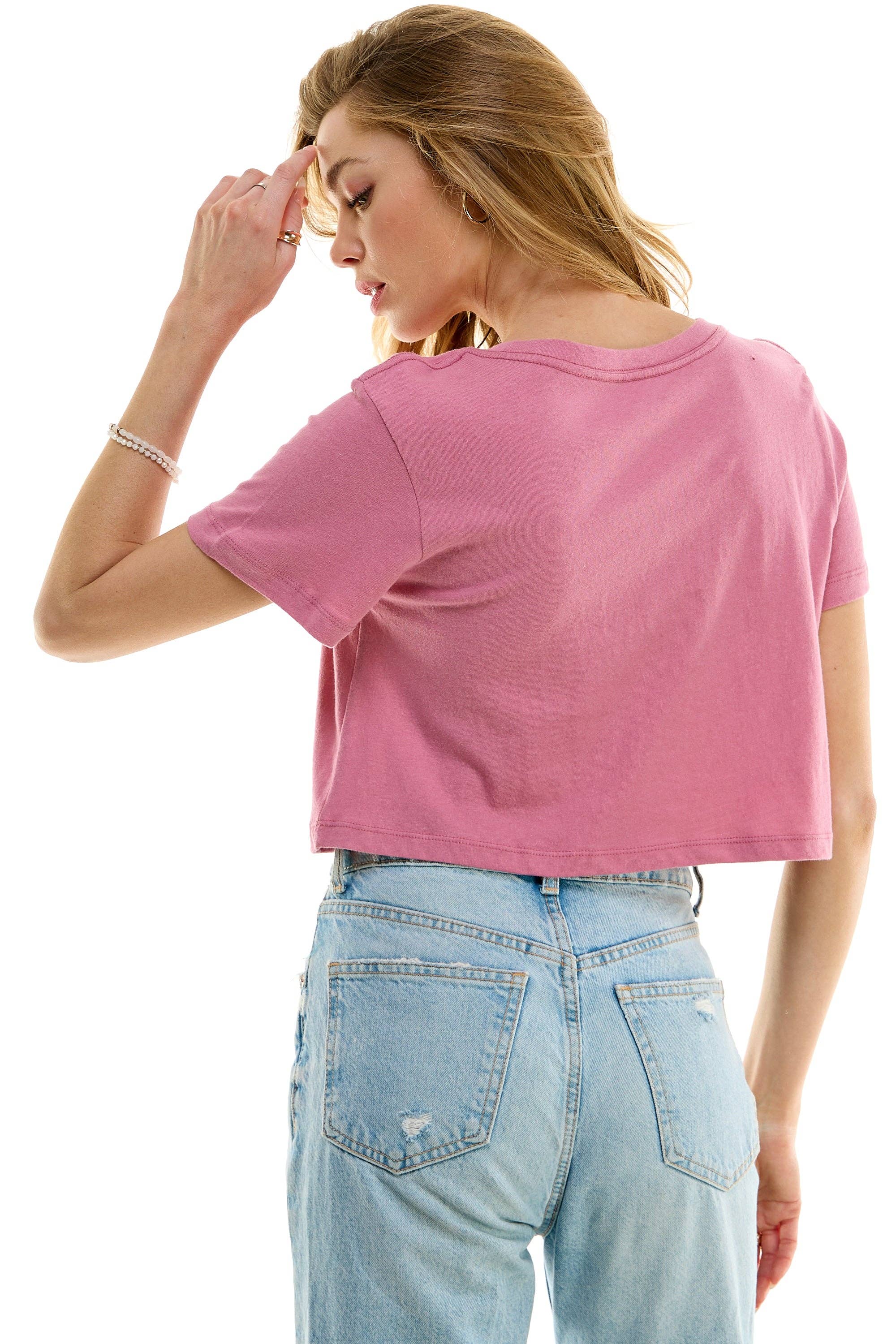 LOVING PEOPLE - Wholesale T-Shirt - Women's - Premium Cotton Crop Tees154