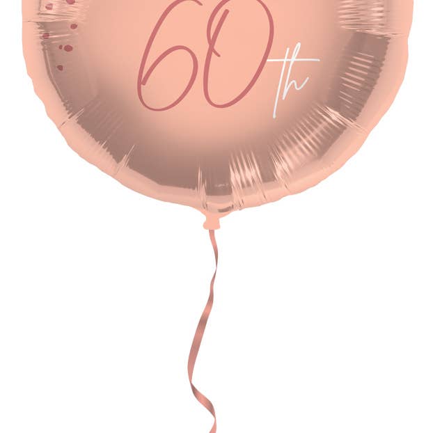 Globo de aluminio Elegant Lush Blush 60 años - 45 cm para venta al por mayor de Folat BV