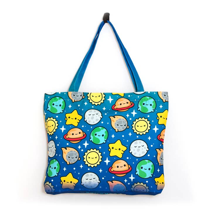 Space Buds Tote Bag for wholesale by LuxCups Creative