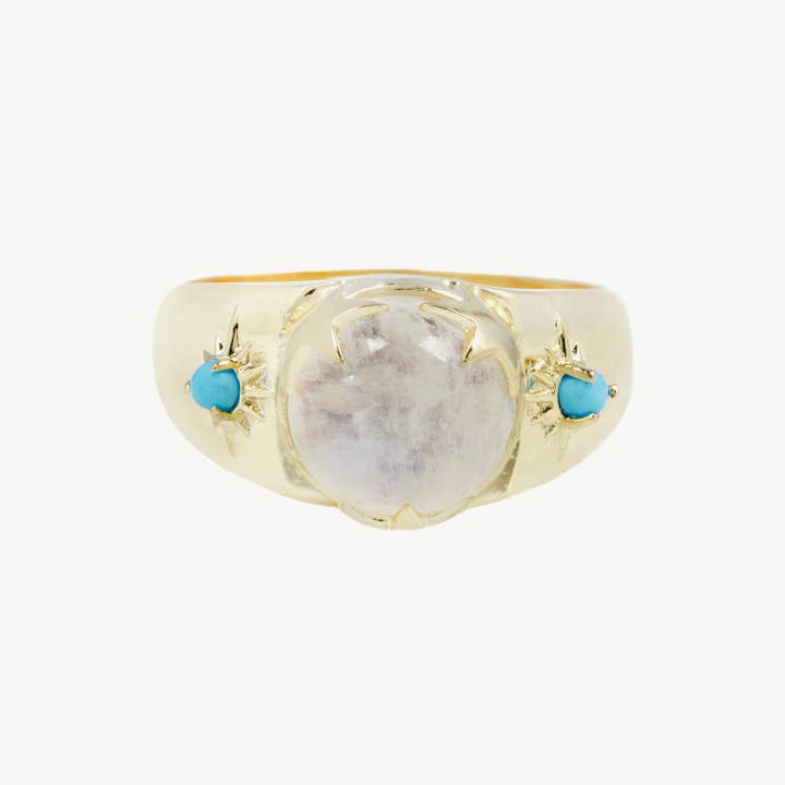 Luna Signet i Månsten/Turkos för wholesale av Studio Grun