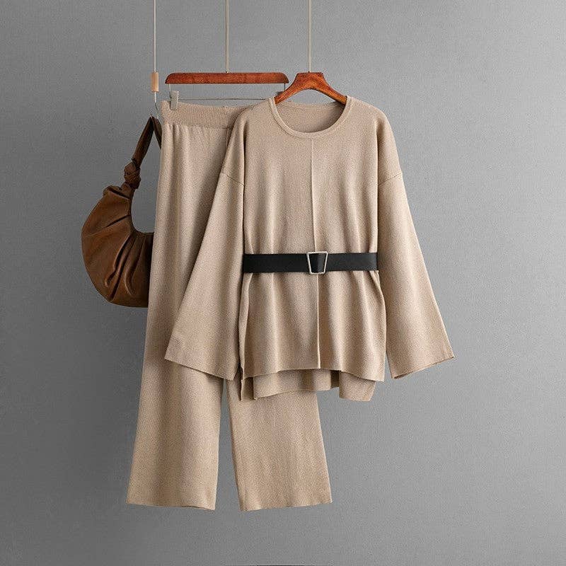 kycozy - Wholesale Set met top en broek (GEEN Loungewear) - Dames - Gebreide Trui en Hoge Taille Broek Set0