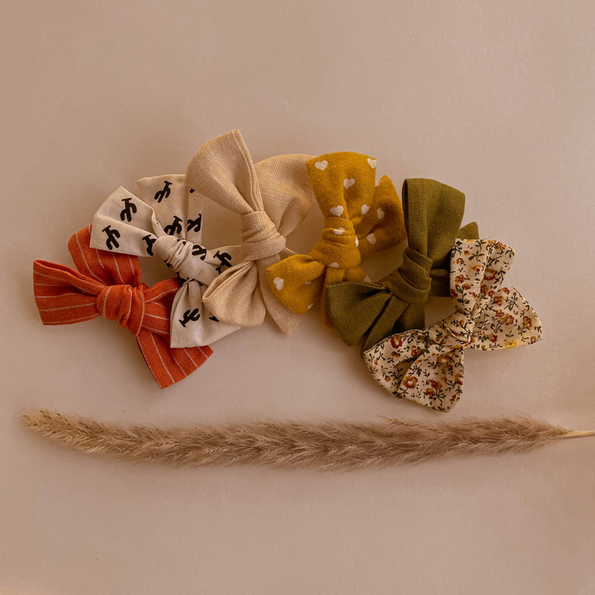 Moon + Mystics - Vendita all'ingrosso Fiocco per capelli - Bambini - 6 fiocchi per capelli fatti a mano per bambini nei colori del deserto dell'Arizona5