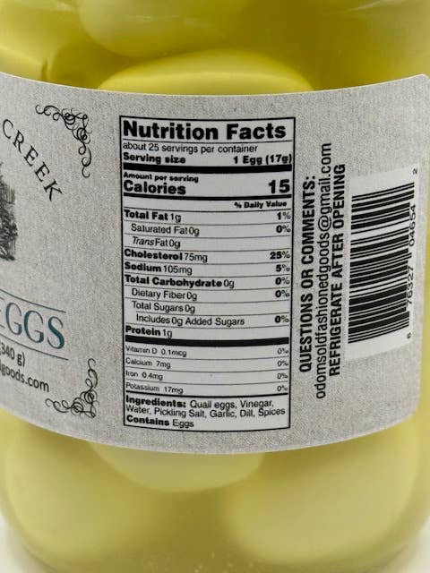 Odom's Old Fashioned Goods - Wholesale Pickled Vegetables - Dill Quail Eggs2
