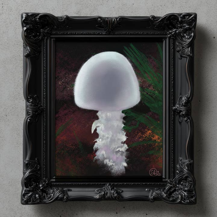 Imaginarium Arts - Wholesale Art Print - Shaggy Lace Mushroom Fine Art Print, 8x10 2