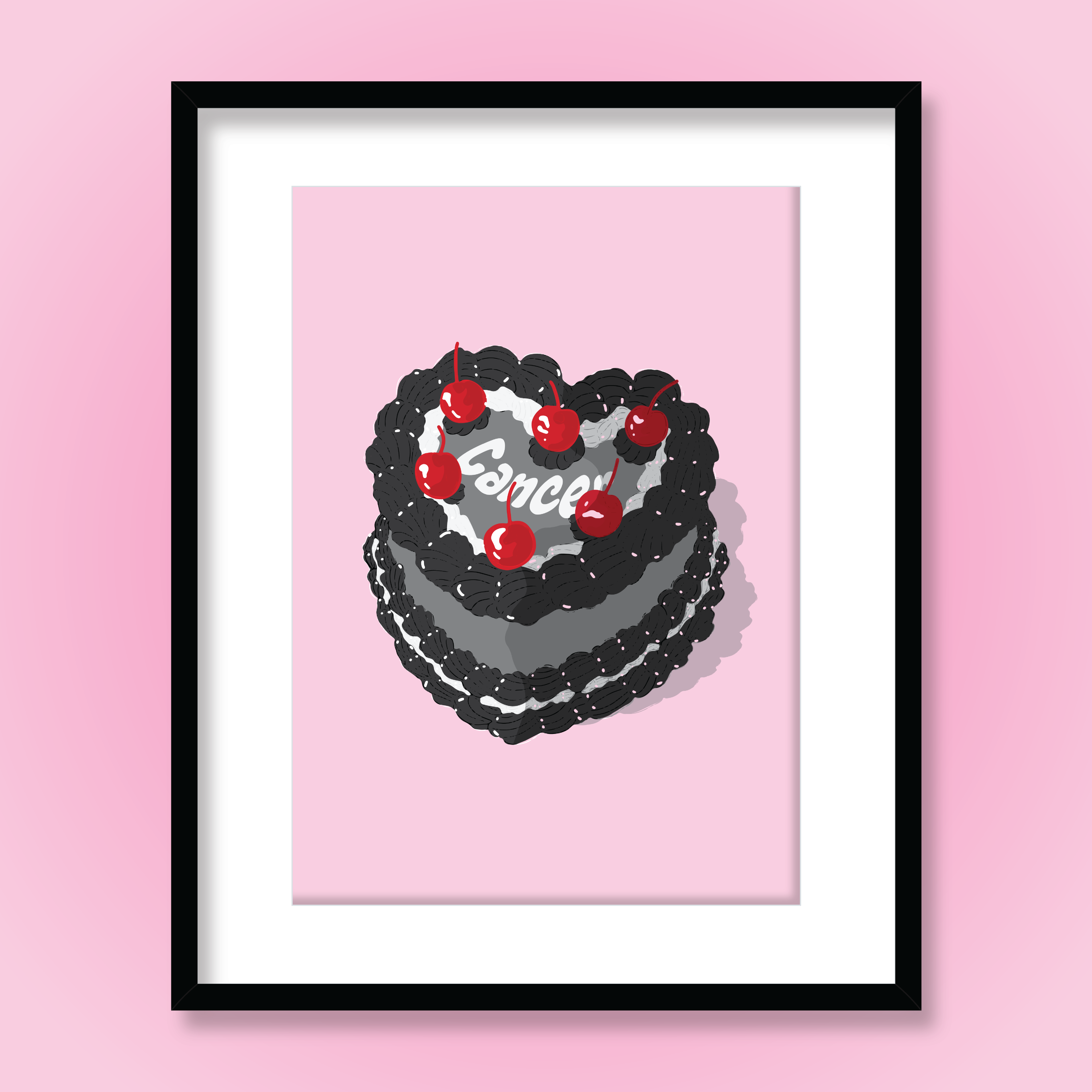 Ruby Roller Art - Wholesale Kunstprint - Esthetische harttaart met kersen sterrenbeeld kunstprint5