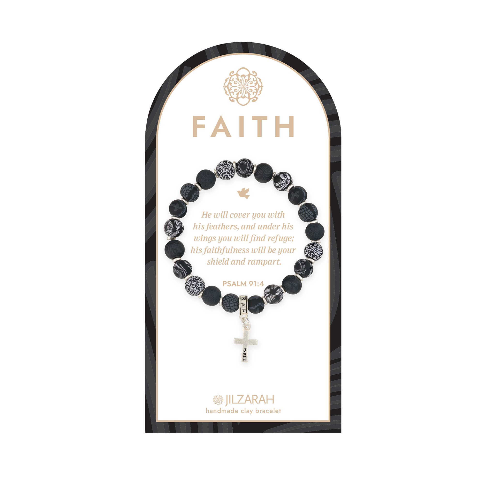JILZARAH - Venta al por mayor Pulseras de abalorios/colgantes - Pulsera Black Faith1