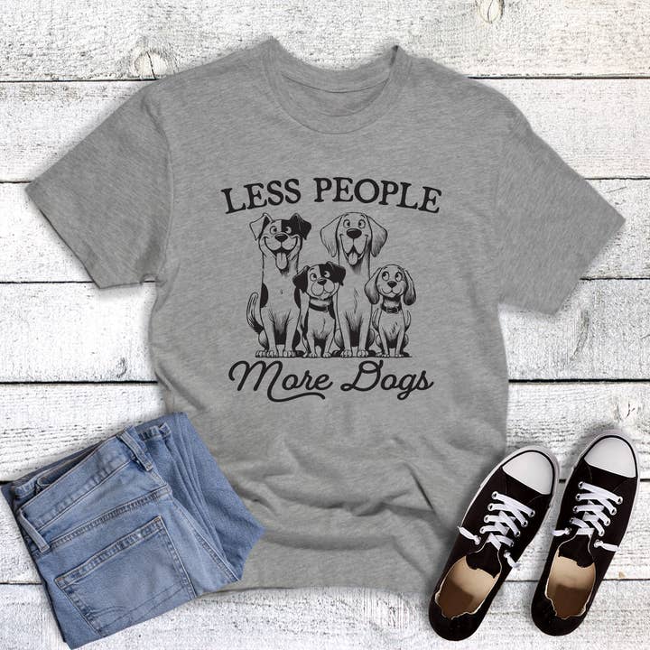 Pets Less People More Dogs Graphic Tee for wholesale by Dust and Roots