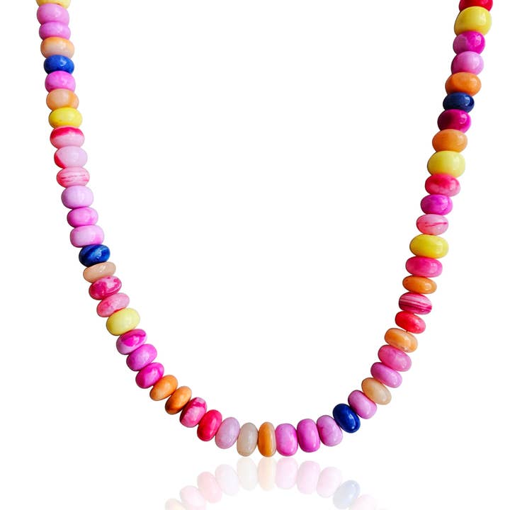 Havana ~ Multi Beaded Opal Necklace for wholesale by Dorsya