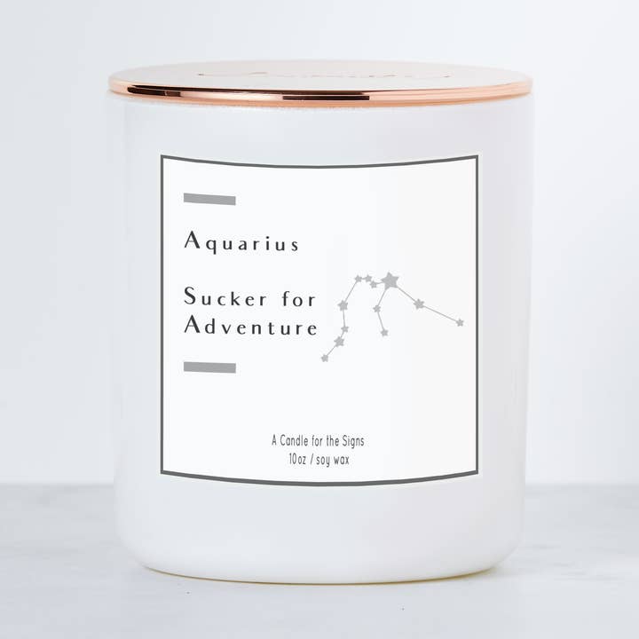Aquarius Sucker for Adventure - Luxe Scented Soy Candle for wholesale by Calm Down Caren