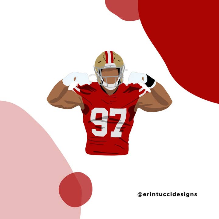 Erin Tucci Designs - Wholesale Sticker - Nick Bosa Sticker