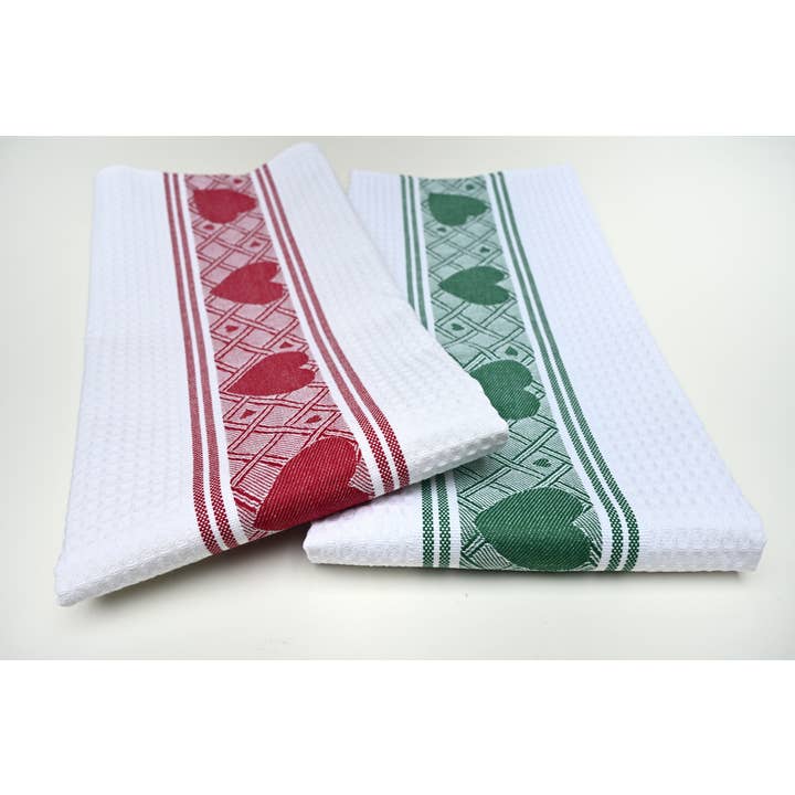 Damask Heart Cotton Hand Towel for wholesale by Ulster Linen