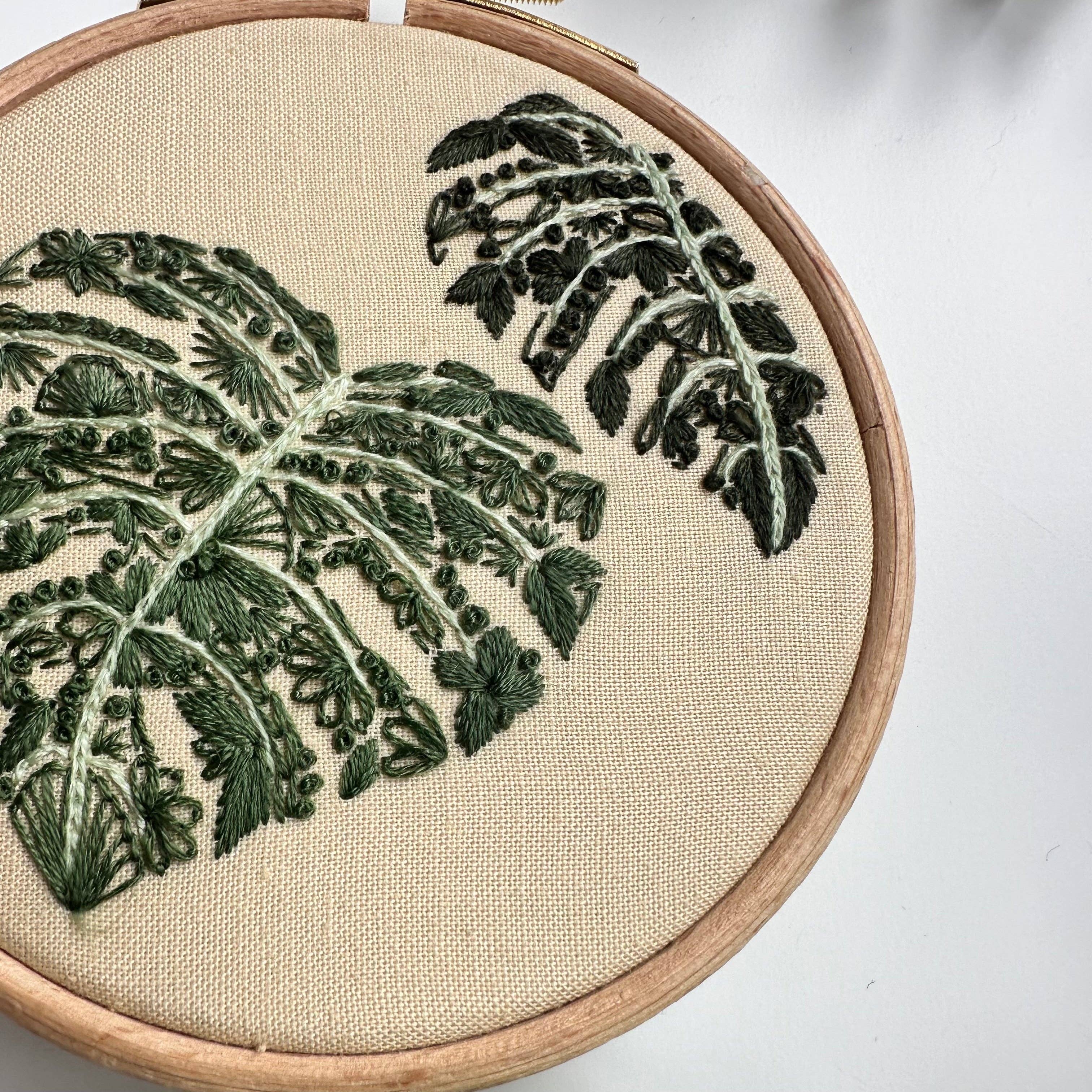 Nest Embirdery - Wholesale Embroidery/Cross Stitch Supplies - Mighty Monstera Mini Kit3
