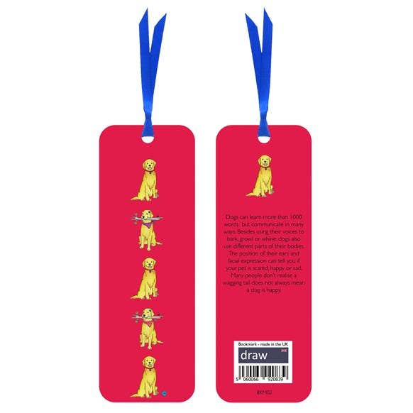 Marque-page pour chien Rouge pour la vente par Draw UK