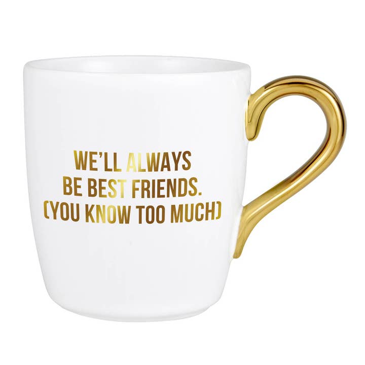 Angle - Wholesale Coffee Mug - 16oz TA GoldMug - AlwaysBstFrd