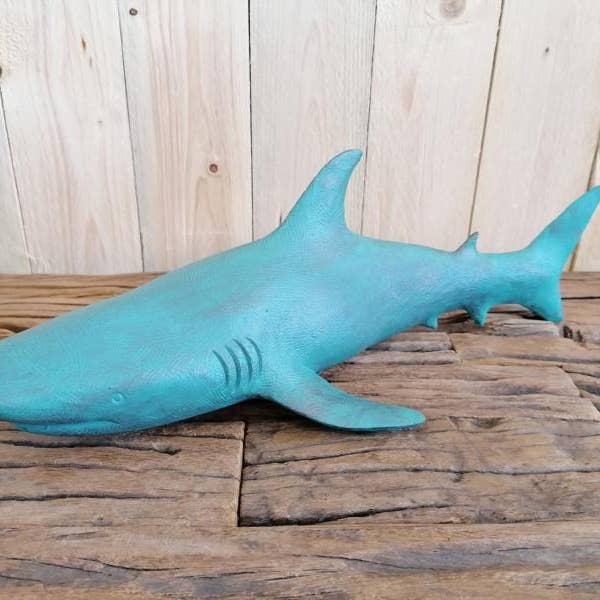 Michael & Philipp Noll e. K. - Wholesale Decorative Figurine - Shark Figure Statue 41.5x18.5x13H cm6