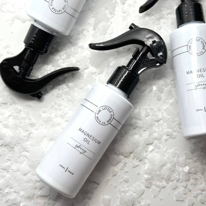 Magnesium Oil Spray – Pure & Natural for wholesale by The Little Oasis Bath Co.