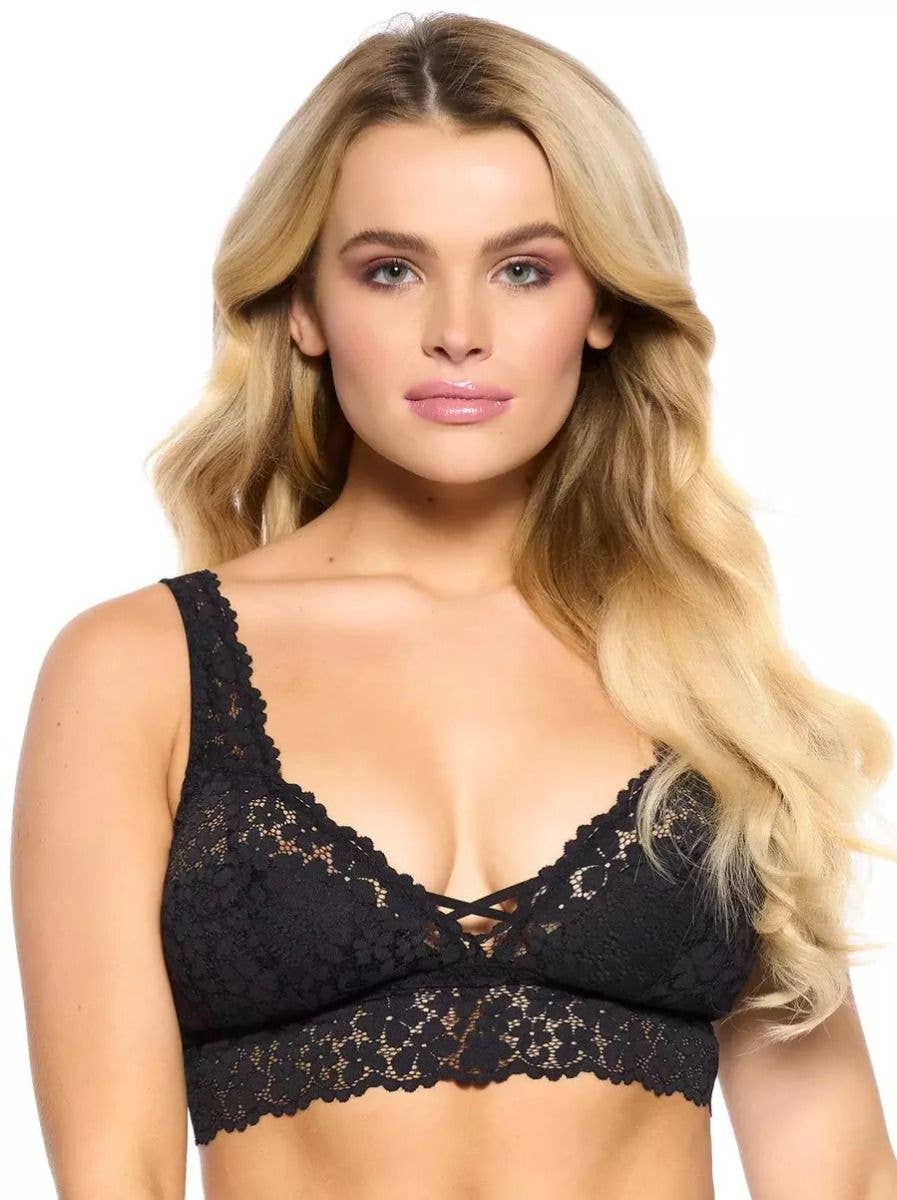 Lingerie Mart - Wholesale Bralette - Women's - Felina High Apex Bralette w/ Fixed Cup FE171392