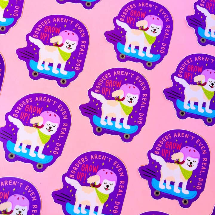 The Peach Fuzz - Wholesale Sticker - Borders Aren't Even Real Sticker