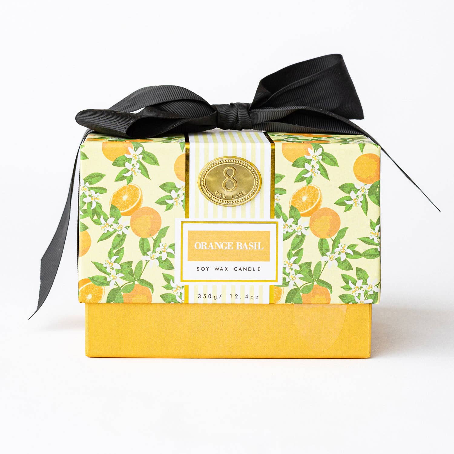 8 Oak Lane - Wholesale Votive Candle - Orange Basil 3-Wick Boxed Soy Wax Candle2
