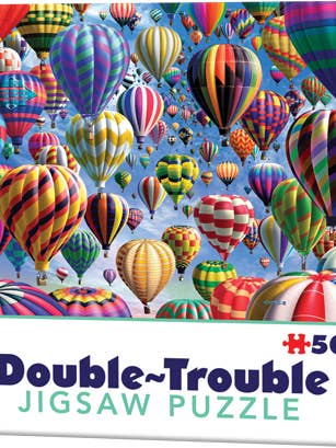 Double-Trouble Puzzle: Balloons - 500 piece puzzle for wholesale by Cheatwell Games
