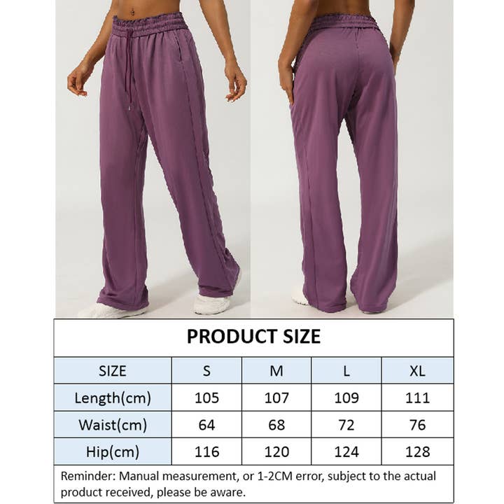 Sodalemon - Wholesale Pants - Women's - Women Waistband Drawstring Loose Sport Running Sweatpants4