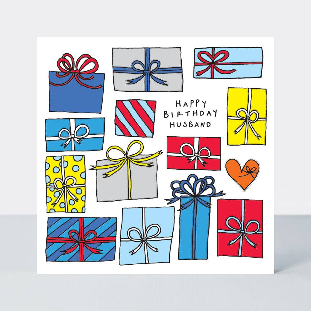 Rachel Ellen Designs - Vente Cartes d'anniversaire - Cerveau dispersé - Carte d'anniversaire pour mari/Cadeaux colorés0