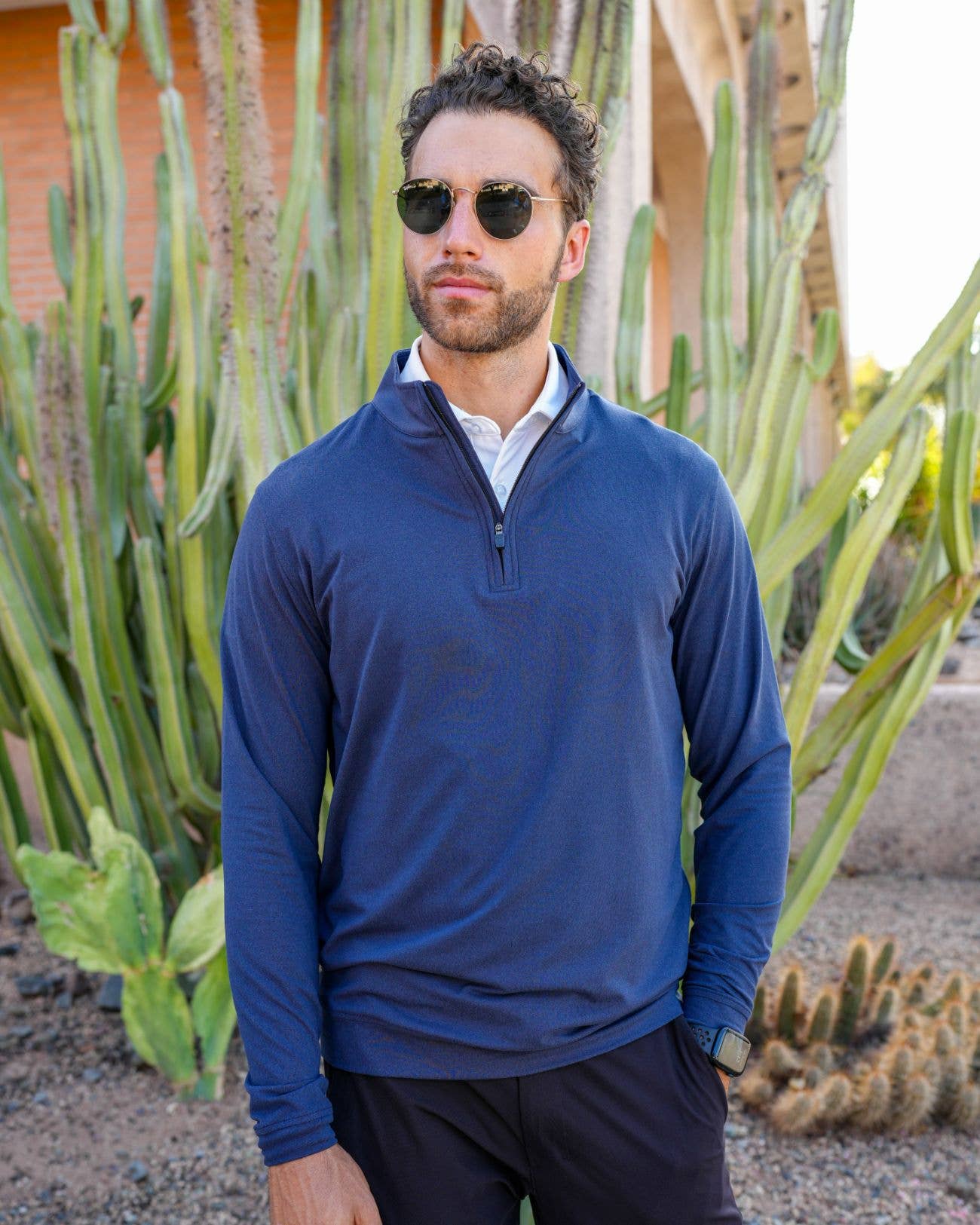 USA Palm – Polo - Homem por atacado – Fecho de 1/4 Mesclado30