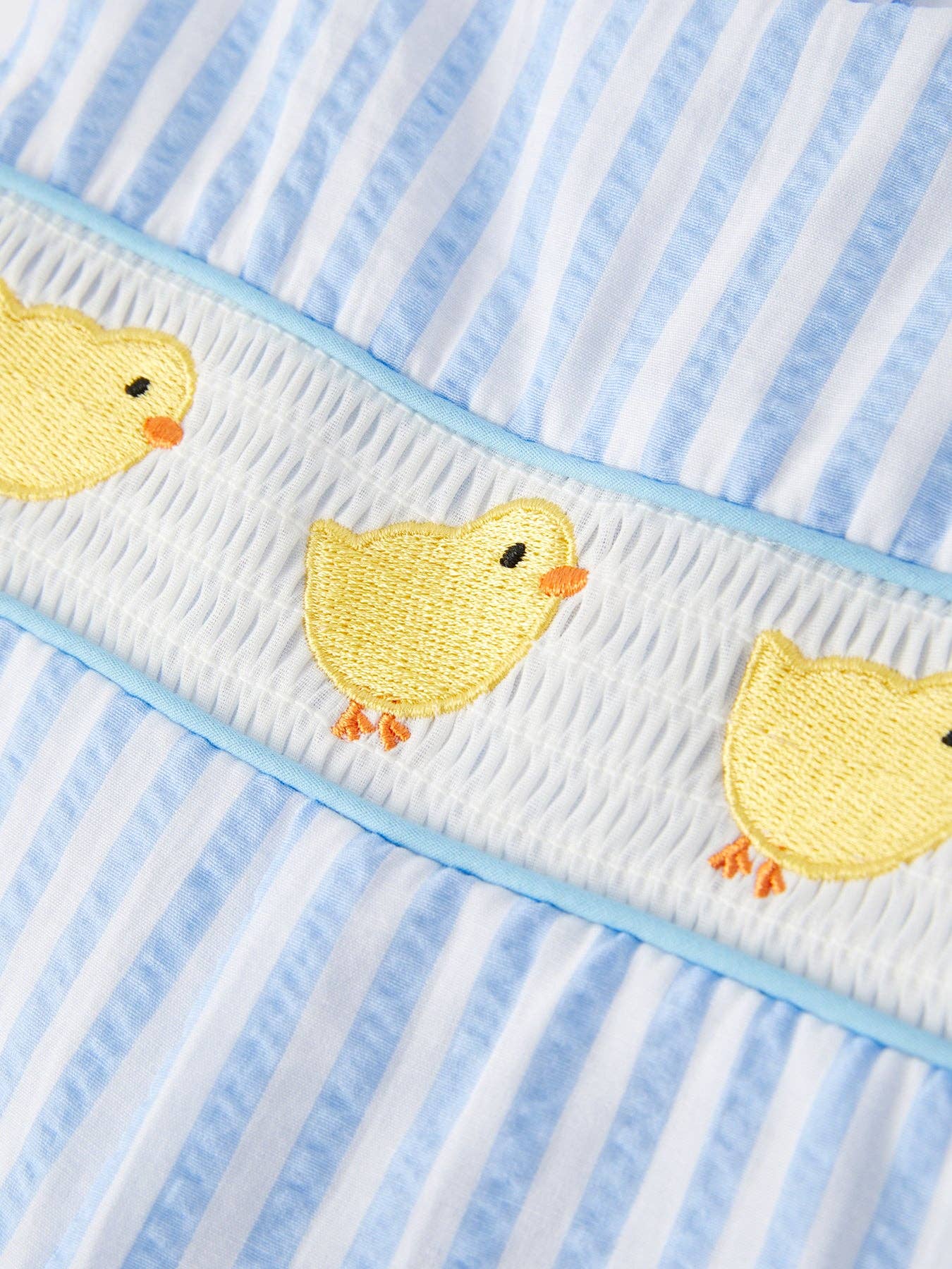 Rylee Faith Designs - Wholesale Jumpsuit - Baby - Spring and Summer Chicken Embroidery Blue Boy Romper8