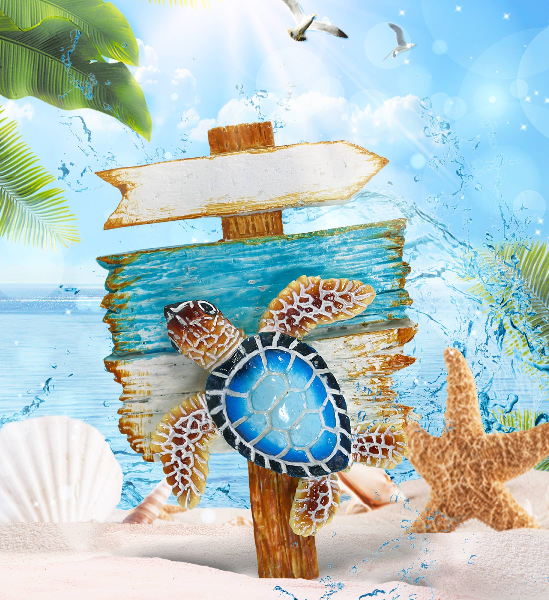 Cota Global - Wholesale Magnet - Resin Magnet - Wooden Sign - Sea Turtle1