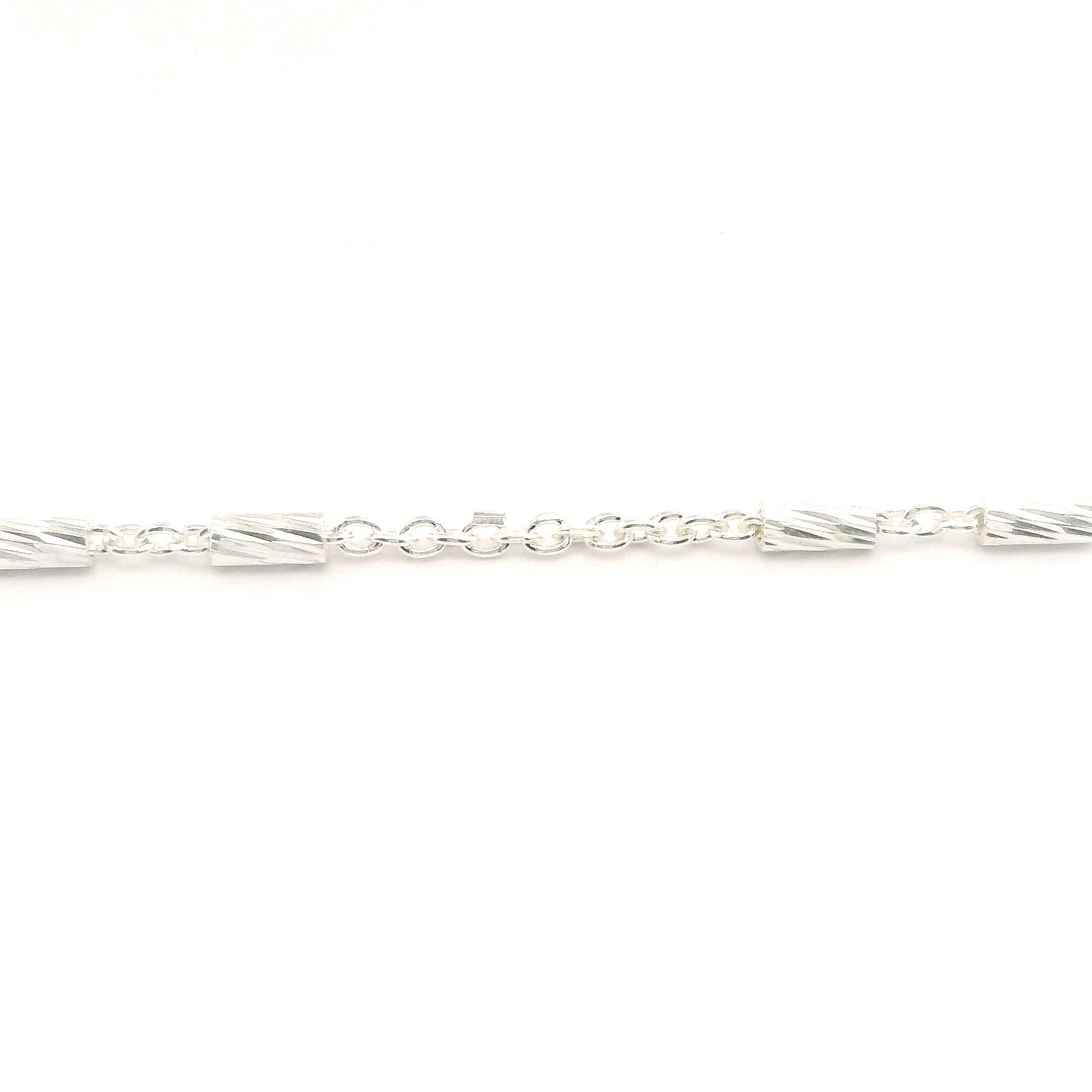 Purity Beads - Wholesale Craft Supplies - Sterling Silver Chain, 925 Sterling cable chain with crimped D/C tube size: 1.8mm | 1 Foot1