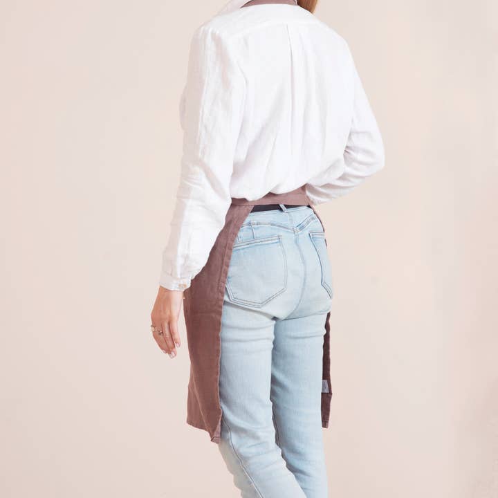 LinenQ – Engroshandel Forklæde – Linnedforklæde med lommer i forskellige farver4