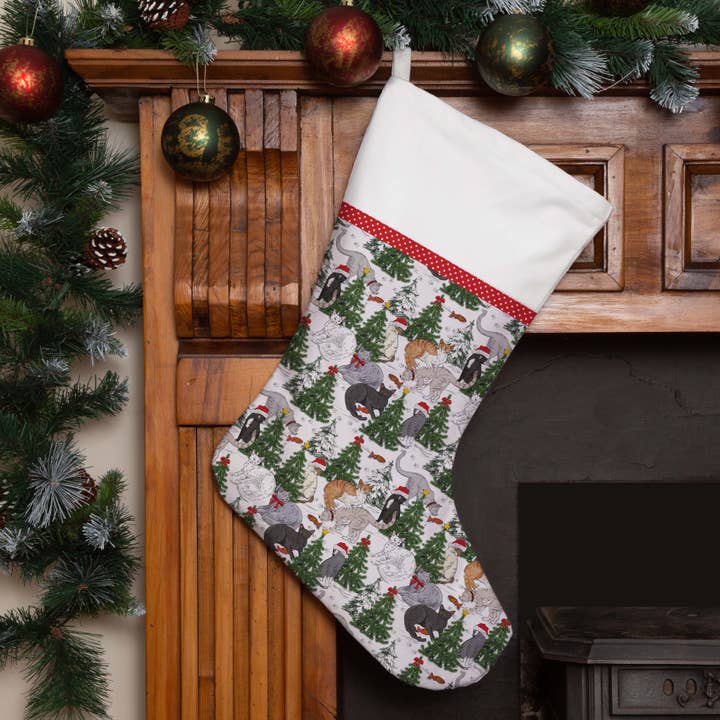 Calza di Natale - Gatti di Natale per la vendita all'ingrosso da parte di Alphabet Gifts