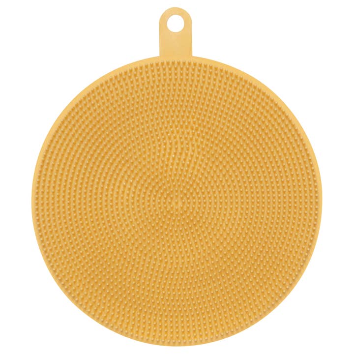 Scrub Bub Sunrise Yellow Silicone Scrubber for wholesale by Now Designs by Danica
