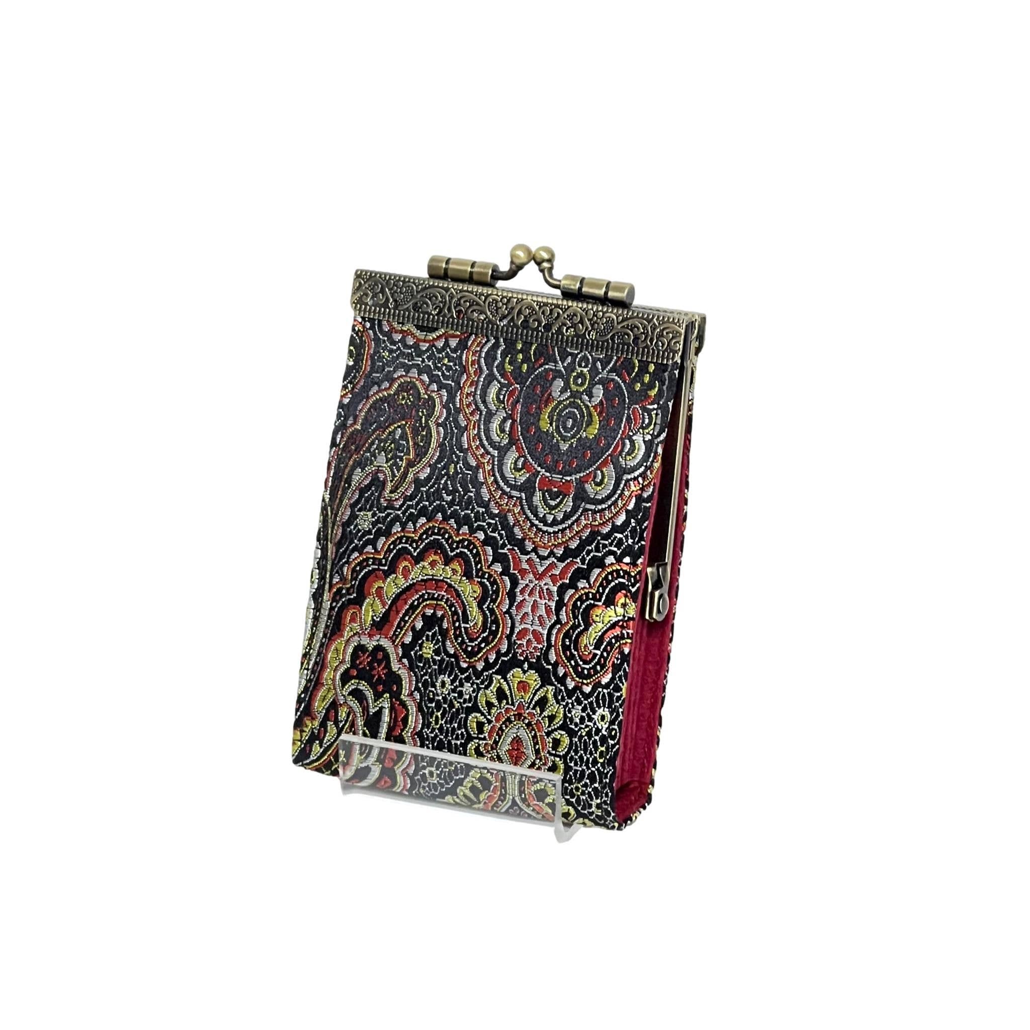 Cathayana - Wholesale Card Holder - Women's - Paisley Brocade RFID Card Holder3