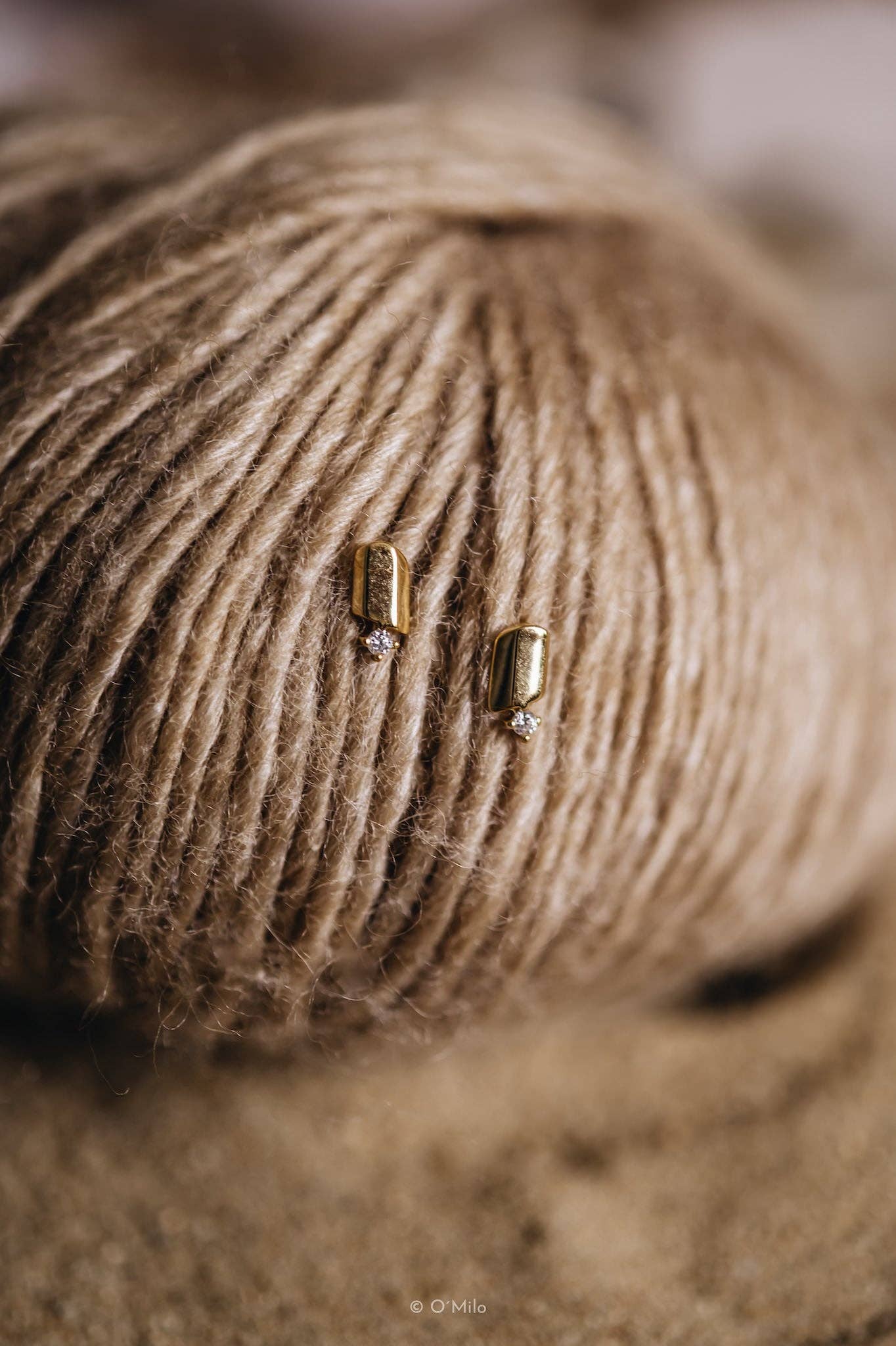 O'Milo – Engroshandel Ørestikkere – Golden Ember øreringe, Mia5